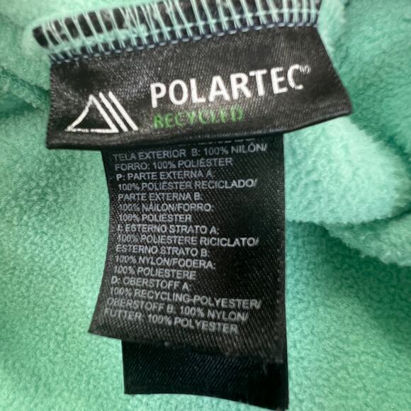 The North Face Womens Polartec Fleece Jacket Mint & Purple Full Zip Hooded - Picture 9 of 13